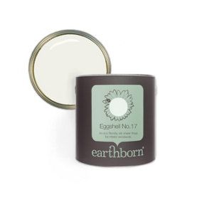 Earthborn Eggshell No. 17 Seagull, eco friendly water based wood work and trim paint, 750ml