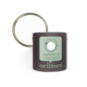 Earthborn Eggshell No. 17 White, eco friendly water based wood work and trim paint, 750ml