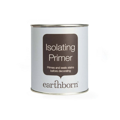 Earthborn Isolating Primer, water based wall and ceiling stain sealant and primer, matt, 750ml