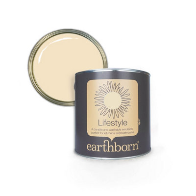 Earthborn Lifestyle Straw, durable eco friendly emulsion paint, 2.5L