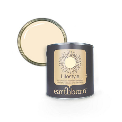 Earthborn Lifestyle Vanilla, durable eco friendly emulsion paint, 2.5L