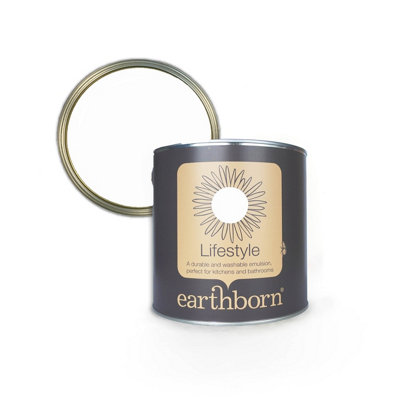 Earthborn Lifestyle White, durable eco friendly emulsion paint, 5L