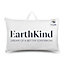 EarthKind Eco Friendly Feather & Down Pillow 2 Pack Medium Support Back Sleeper for Back Pain Relief Soft Cotton Cover 48x74cm