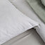 EarthKind Eco Friendly Feather & Down Pillow 2 Pack Medium Support Back Sleeper for Back Pain Relief Soft Cotton Cover 48x74cm