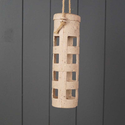 Earthy Sustainable Coffee Suet Ball Bird Feeder