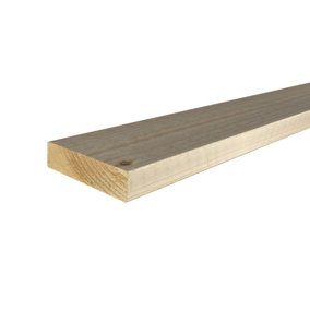 Eased Edge C16 Grade Timber Joists Kiln Dried 44x170mm Untreated Length of 120cm