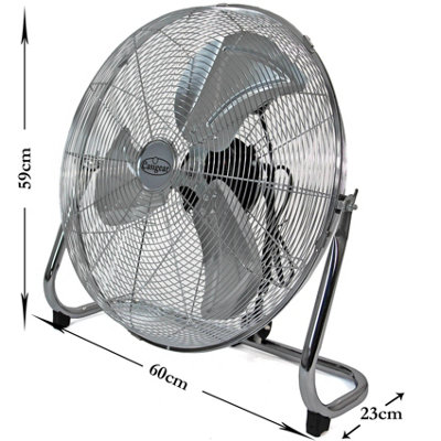Easigear 20in High Velocity Floor Fan Air Cooling for Gym Home Industrial Workshop