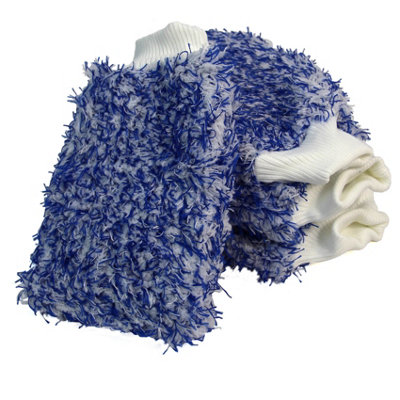 Easigear Car Washing Glove Microfiber Sponge Clean Dust Scrub Polish Glove 4pcs
