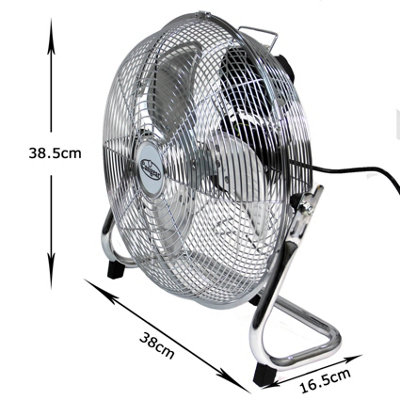 Easigear Electric Metal Floor Fan 12inch High Velocity for Gym Industrial Home Workshop - 7