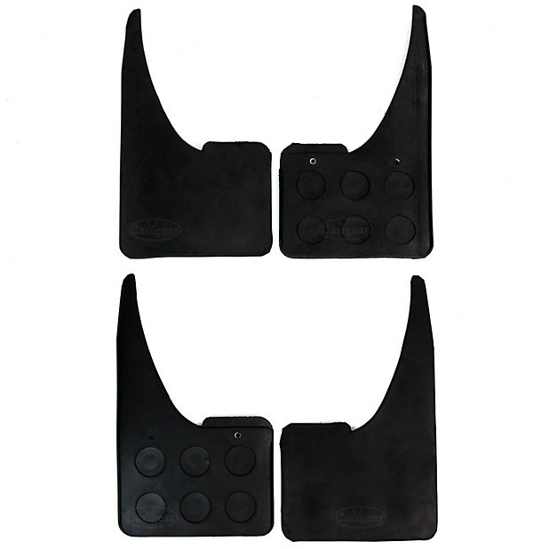 Easigear Universal Rubber Car Mudflaps Front or Rear Heavy Duty