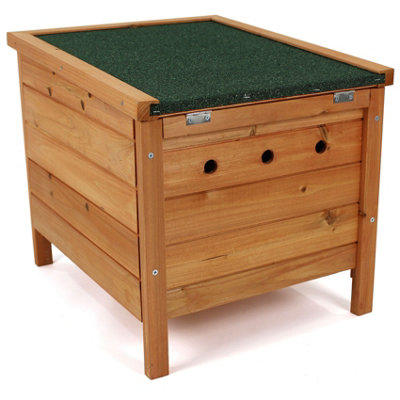 Easigear Wooden Pet Hide Shelter Hutch for Rabbit Guinea Pig Tortoise Duck Chicken House - 5