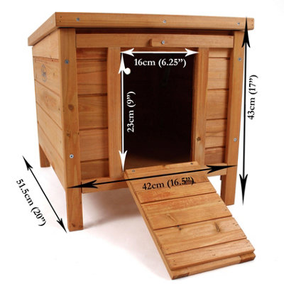 Easigear Wooden Pet Hide Shelter Hutch for Rabbit Guinea Pig Tortoise Duck Chicken House - 6