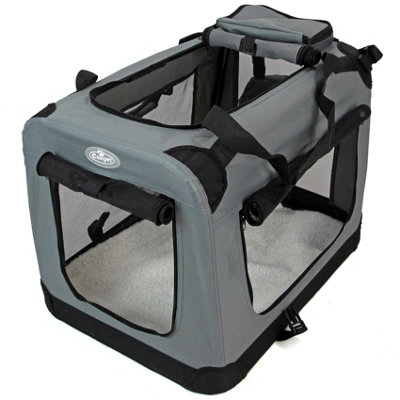 Easipet Fabric Pet Carrier Grey Medium