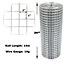 Easipet Galvanised Welded Wire Mesh Fence for Aviary Rabbit Hutch Chicken Run Coop 1in x 1in x 24in x 15m (19g)