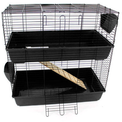 Black 2024 rabbit cage