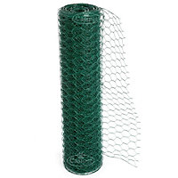 Easipet PVC Coated Green Chicken/Rabbit Wire Mesh Fencing Garden (22g) 25mm x 120cm x 25m