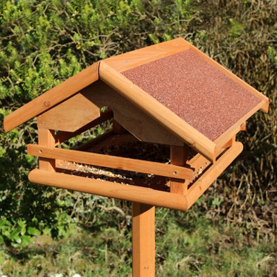 Easipet Wooden Bird Table Feeder for Garden - 4