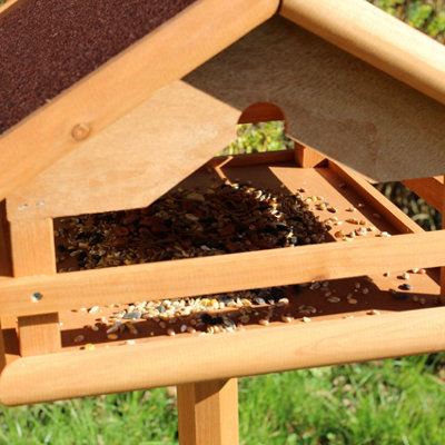 Easipet Wooden Bird Table Feeder for Garden - 6