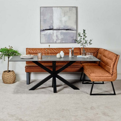 Black corner bench hotsell