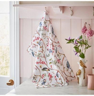 Eastern Birds Animal Print 100% Cotton Tea Towel