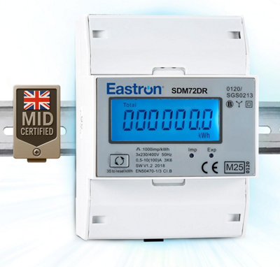 Eastron MID Certified kWh and Power Measurement Three Phase Energy ...