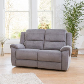 Eastvale 2 Seat Grey Fabric Recliner Sofa