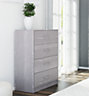 Eastwood Chest of Drawers 4 Drawers 22cm Metal Runners Bedroom Furniture Ash Grey