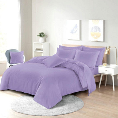 Easy Care Poly-cotton Plain Dyed Duvet Cover Set