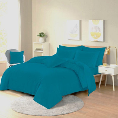 Easy Care Poly-cotton Plain Dyed Duvet Cover Set