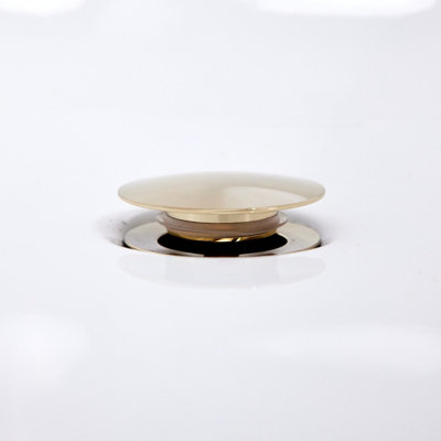 Easy Clean Push Button Pop Up Bath Waste & Overflow Brushed Brass Finish