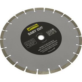 Easy Cut Diamond Blade - 300mm Diameter - 20mm Bore - Angle Grinder Cutting Disc