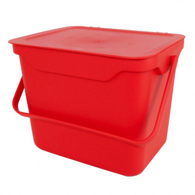 Easy Eco - 5L Compost Caddy - Red