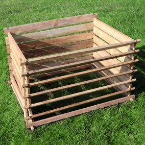 Easy Fill Wooden Compost Bin Composter 897 Litres  by Woven Wood™