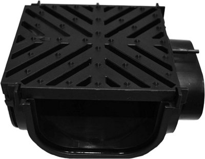 Easy Flow Storm Drain Channel 4 Way Quadbox Including 2 x End Blanks