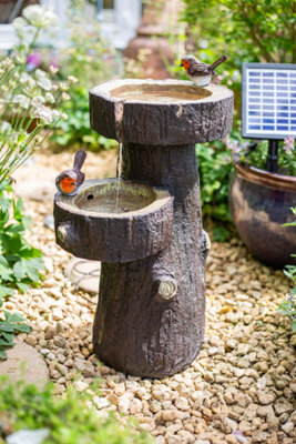 Easy Fountain Robin Springs Solar With Battery Backup Garden Feature ...