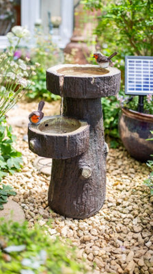 Easy Fountain Robin Springs Solar With Battery Backup Garden Feature ...