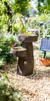 Easy Fountain Robin Springs Solar With Battery Backup Garden Feature ...