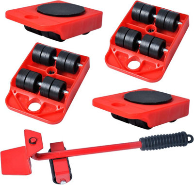 Set of 5 Furniture Lifter Tools furniture rollers