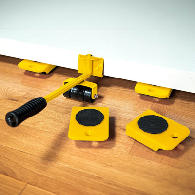2-Pack Heavy Duty Furniture Sliders With Pull Straps - Move 660lb Furniture On Carpet & Hard Floors