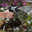 Easy Hose Stainless Steel Garden Water Hosepipe Rust Proof & Tangle Free with Hand Held Spray Nozzle (25ft)