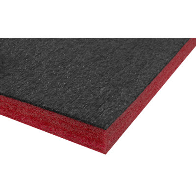 Easy Peel Shadow Foam Red/Black make your own tool tray inserts 1200 x 550 x 30mm (SF30R)