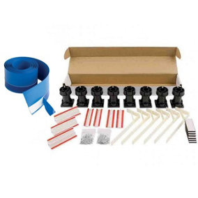 Easy Plumb Shower Tray Riser Leg Kit Adjustable + Seal Strip Quad Square Trays