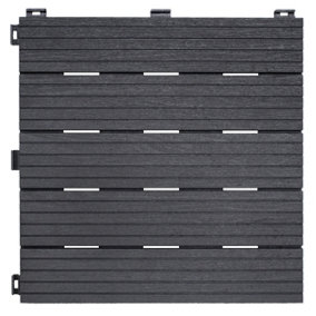 Easy Tile Deck Tiles Cosmopolitan 45x45cm - Graphite (4-Pack)