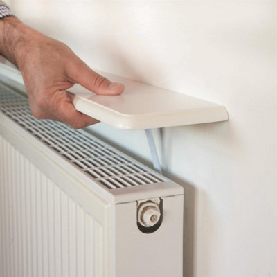 Easy to Fit Radiator Shelf - Wood Effect MDF Shelving for Living or ...