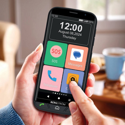 Easy To Use 4G Mobile Phone for The Elderly - Clear, 5.5" Touch Screen & Big, Easy-To-Use Icons - SIM Free