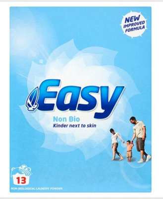 Easy Washing Powder 13 Wash Non Bio, White