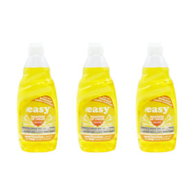 Easy Washing Up Liquid Lemon 500ml - Pack of 3