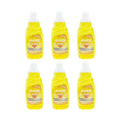 Easy Washing Up Liquid Lemon 500ml - Pack of 6