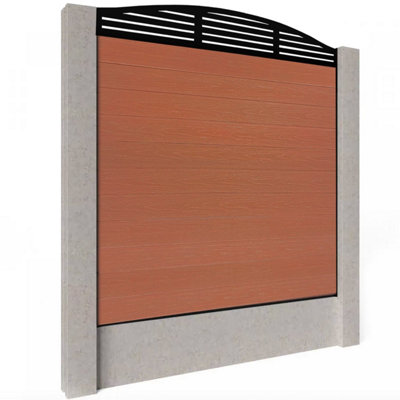 EasyComposite 6ft Composite Fence Panel Into Existing Concrete Posts
