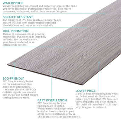EasyFloor PVC Self-adhesive Floor Planks B2000000 Dark Brown Woodgrain Pattern 5sqm